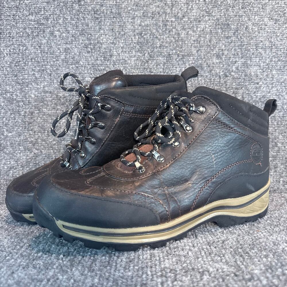 Timberland Waterproof Leather Hiking Work Boots Dark Brown Mens Size 6.5 M Lug - Picture 11 of 11